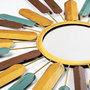 Wallity Mirror Sun 2 Espejo Decorativo 75x75x4 cm Metal Hecho a Mano